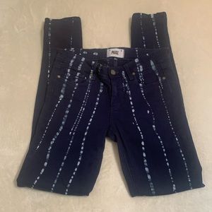 Paige Verdugo Ultra Skinny Dark Blue Tie Dye Jeans Women’s Size 27
